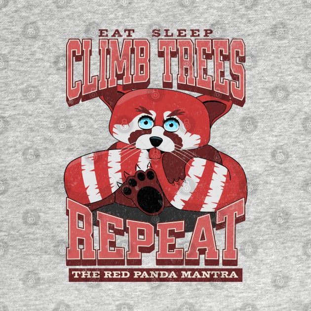 Eat, sleep, climb trees, repeat – the red panda mantra by DesignByJeff